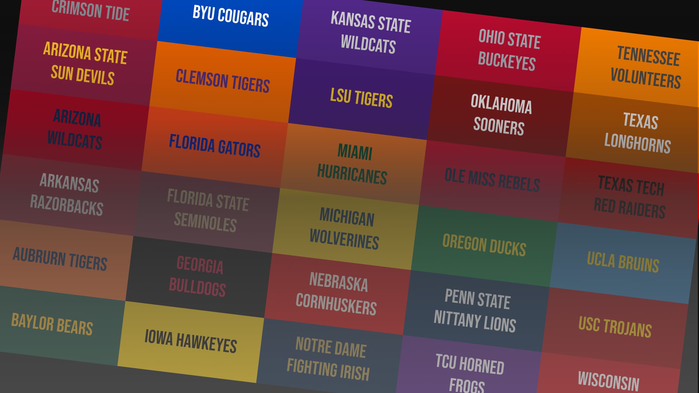 College Football watch parties