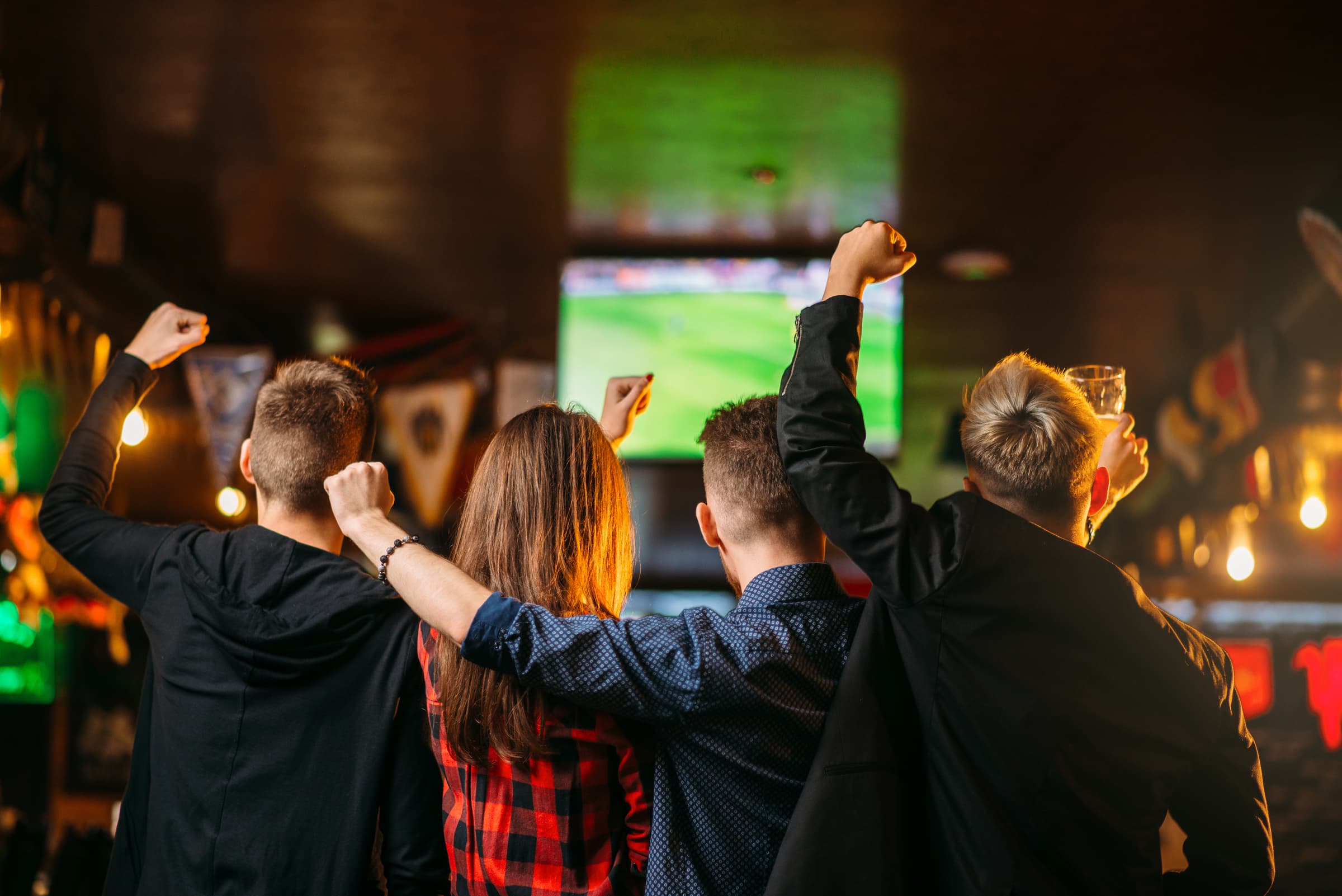 Sports bar venue ready for game day fans